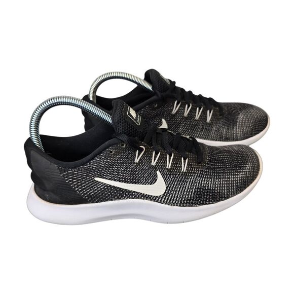 Nike Flex RN 2018 Women's 8 Black Running Sneakers AA7408-001 - Picture 3 of 10